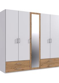 wimex Drehtürenschrank »Borken«, Mit Hoher Spiegelfläche , Größe B/H/T: 225 cm x 208 cm x 58 cm B/H/T: 225 cm x 208 cm x 58 cm , Moderne Optik