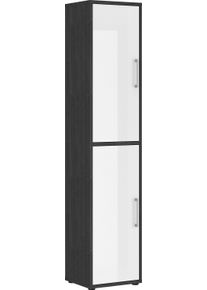 MAJA MÖBEL Maja Möbel Aktenschrank »Homebase«, Breite 47,2 Cm braun, Größe B/H/T: 47,2 cm x 221,5 cm x 40,1 cm B/H/T: 47,2 cm x 221,5 cm x 40,1 cm , Metallgriffe