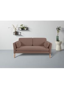 Andas 2-Sitzer »Helsingborg«, In Skandinavischem Design, Inkl. Lose Zierkissen braun, Größe B/H/T: 174 cm x 82 cm x 91 cm B/H/T: 174 cm x 82 cm x...