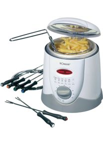 Bomann Fondue »Ffr 1290 Cb Weiß 1l 900w« grau, Cool Touch-Gehäuse