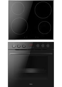 Amica Induktions Herd-Set »Ehix 30.1«, Ehix 30.1, Mit 1-Fach-Teleskopauszug, Simple Steam Reinigungsfunktion schwarz, Energieeffizienzklasse A...
