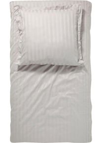 Damai Bettwäsche »Streifsatin«, (2 Tlg.), In Mako Satin Qualität, 100% Baumwolle, Bett- Und Kopfkissenbezug Mit Reißverschluss, Kühlende...