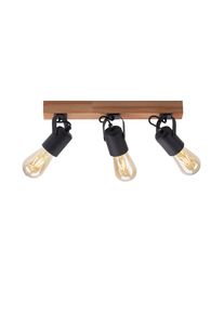 Leuchten Direkt Wandleuchte »Canop«, 3 Flammig-Flammig, exklusivee27 schwarz 3 flammig , Moderne Wand- und Deckenlampe im Industrial Style