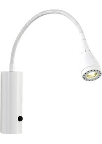 Nordlux Led Leselampe »Mento«, 1 Flammig-Flammig weiß, Größe Ø 3,5 cm Höhe: 30 cm 1 flammig , Licht ausrichtbar über Flexarm