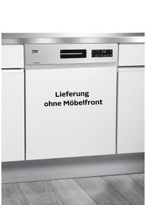 Beko Teilintegrierbarer Geschirrspüler »dsn28431x«, dsn28431x, 14 Maßgedecke, Mit Steamgloss silberfarben, Luftschallemission: 42 dB(A)