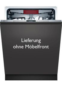 Neff Vollintegrierbarer Geschirrspüler »S455Hcx29E«, S455Hcx29E, 14 Maßgedecke grau, Betriebsgeräusch 44 dB