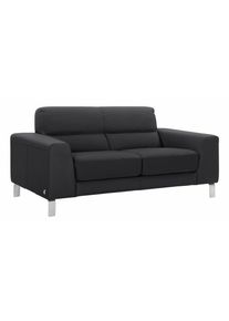 Calia italia 2-Sitzer »Simon«, In Zwei Lederqualitäten schwarz, Größe B/H/T: 172 cm x 81 cm x 94 cm B/H/T: 172 cm x 81 cm x 94 cm Leder SORRENTO,...
