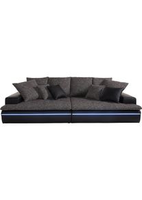 Mr. Couch Big-Sofa »Haiti«, Wahlweise Mit Kaltschaum (140kg Belastung/Sitz) Und Rgb-Beleuchtung schwarz, Größe B/H/T: 300 cm x 85 cm x 142 cm...
