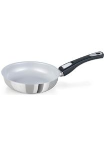 Genius Bratpfanne »Cerafit Steel«, Edelstahl, Keramikbeschichtung, Abnehmbarer Griff, Ø 20 Cm, Induktion weiß, Größe Ø 20 cm Ø 20 cm , Neueste...