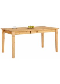 Home Affaire Esstisch, Wahlweise Mit Schublade beige, Größe B/H/T: 160 cm x 75 cm x 90 cm B/H/T: 160 cm x 75 cm x 90 cm fsc, Esstisch im Landhaus-Stil
