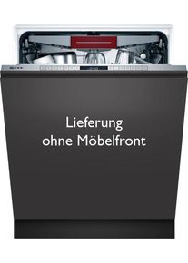 Neff Vollintegrierbarer Geschirrspüler »S355Hcx29E«, S355Hcx29E, 14 Maßgedecke grau, Betriebsgeräusch 44 dB