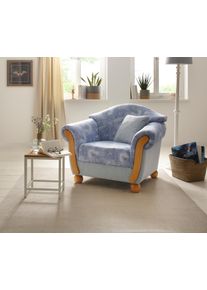 Home Affaire Sessel »Milano« blau, Größe B/H/T: 102 cm x 83 cm x 81 cm Struktur Shallow-Druckstoff Armonis Struktur Shallow-Druckstoff Armonis,...
