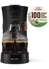 Philips Senseo Kaffeepadmaschine »Select csa230/69«, 100 Senseo Pads Kaufen Und Bis Max.33 € Zurückerhalten schwarz, Kaffeestärkewahl Plus für...