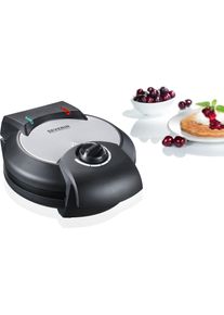 Severin Waffeleisen »Wa 2103«, 1200 W, Waffeln In Herzform, Antihaftbeschichtung, Temperaturregler, Backampel schwarz, Waffeln in klassischer Herzform