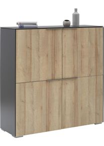 MAJA MÖBEL Maja Möbel Aktenschrank »1511 Yolo« grau, Größe B: 112,6 cm B: 112,6 cm made_in_germany, Maße (B/T/H): 112,6 / 37,2 / 114cm