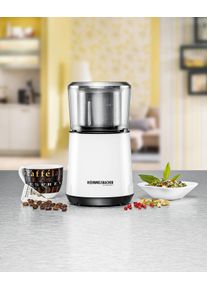 Rommelsbacher Kaffeemühle »Ekm 125«, 200 W, Schlagmahlwerk, 50 G Bohnenbehälter weiß, leistungsstarker Motor, leise im Betrieb