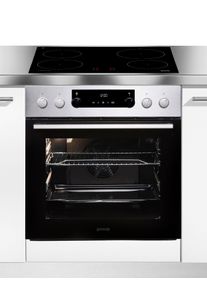 Gorenje Induktions Herd-Set »Pacific Herd-Set Induktion«, Bci 737 Txot, Mit 1-Fach-Teleskopauszug, Mit Restwärmeanzeige silberfarben,...