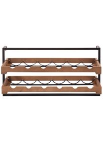 HEINE HOME Weinregal braun, Größe B/H/T: 60 cm x 30 cm x 25 cm B/H/T: 60 cm x 30 cm x 25 cm , Ein Blickfang für ihre Wohnung