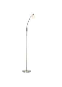 BRILLIANT LEUCHTEN Led Stehlampe »Philo«, 1 Flammig-Flammig, 140 Cm Höhe, Ø 22,5 Cm, 1 X 4w e14 Inkl., Metall/Glas, Eisen/ weiß, Größe Ø 22,5 cm...