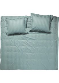 Damai Bettwäsche »Streifsatin«, (2 Tlg.), In Mako Satin Qualität, 100% Baumwolle, Bett- Und Kopfkissenbezug Mit Reißverschluss, Kühlende...