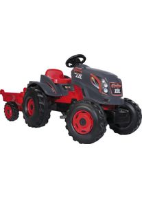 Smoby Trettraktor »Stronger Xxl«, Ab 3 Jahren, Mit Anhänger rot, Mit staub- und schmutzgeschützem Kettenantrieb