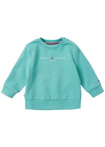 Tommy Hilfiger Shirtbody »Baby Essential Sweatshirt«, (1 Tlg.), Mit AufgesticktemLogo Am Ärmel blau, Größe 74 - N-Gr, Sweater von Tommy Hilfiger...