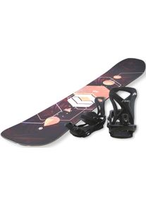 F 2 F2 Snowboard »FTWO Gipsy woman peach«, (Set, 2er-Pack), Inkl. Bindung mit Befestigungsmaterialien