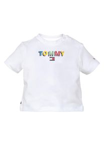 Tommy Hilfiger Kurzarmshirt »Baby Fun Logo Tee S/S« weiß, Größe 74, Body von Tommy Hilfiger für Babys