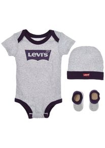 Levi's® kids Levi's® Kids Body »Neugeborenen-Geschenkset«, (Set, 3 Tlg.), Baby lila, Größe 1 (74/80) - N-Gr, 3tlg. Geschenke-Set von Levi's® Kids für Babys