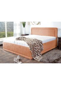 Westfalia Schlafkomfort Polsterbett inkl. Bettkasten bei Ausführung mit Matratze in orange, Größe Liegefläche B/L: 160 cm x 200 cm