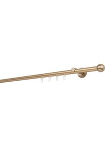 mydeco Gardinenstange »20mm Ball Wandträger 6,5 cm« 1 läufig-läufig Fixmaß in grau, Größe B/L: 110 cm