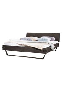 Hasena Bettgestell &raquo;Ezzo&laquo; Akazie massiv in grau, Gr&ouml;&szlig;e H&ouml;he Bett: 86 cm H&ouml;he Bettseite: 18 cm