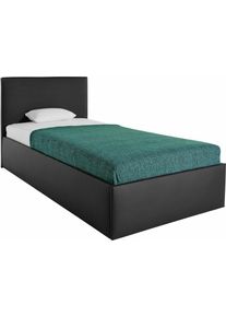 Westfalia Schlafkomfort Polsterbett inkl. Bettkasten bei Ausführung mit Matratze in schwarz, Größe B/L/H: 110 cm x 210 cm x 34 cm