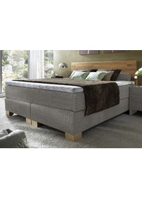 Maintal Boxspringbett in grau, Größe Liegefläche B/L: 180 cm x 200 cm