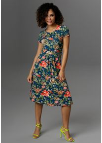 Aniston CASUAL Sommerkleid, mit farbenfrohem Blumendruck