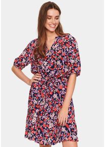 Saint Tropez Sommerkleid »Loveensz Dress«, Mit Volant rot, Größe XXL (44) - N-Gr, Sommerliches Kleid von Saint Tropez