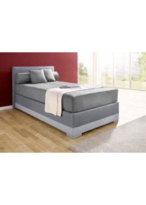 Maintal Boxspringbett »Lago« in 3 verschiedenen Matratzenarten in grau, Größe Liegefläche B/L: 90 cm x 200 cm