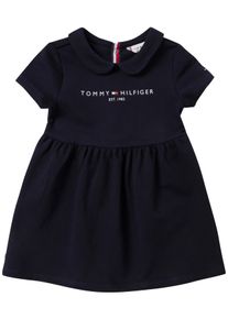 Tommy Hilfiger Kurzarmbody »Baby Essential Dress S/S«, (1 Tlg.), Mit Bubikragen Und Druckknopfleiste Auf Der Rückseite blau, Größe 74 - N-Gr,...
