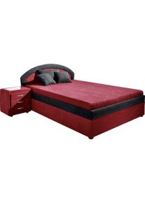Maintal Polsterbett in rot, Größe Liegefläche B/L: 180 cm x 200 cm