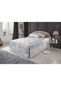 Westfalia Schlafkomfort Polsterbett inkl. Bettkasten bei Ausführung mit Matratze in beige, Größe B/L/H: 150 cm x 210 cm x 42 cm