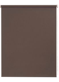 SUNLINES Seitenzugrollo »Uni« verdunkelnd energiesparend mit Bohren 1 Stück in braun