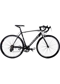 KS-Cycling Ks Cycling Rennrad, 14 Gang, Shimano, Tourney Schaltwerk, Kettenschaltung schwarz, Größe 59 cm - 28 Zoll (71,12 cm), Aluminium-Rahmen