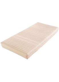 DELAVITA Naturmatratze »Vitam 17«, 17 Cm Cm Hoch, (1 St.), Bezug Aus 100% Bio-Baumwolle - Auch Als Partnermatratze Erhältlich! weiß, Größe B/H/L:...