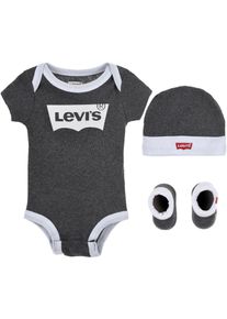Levi's® kids Levi's® Kids Body »Neugeborenen-Geschenkset«, (Set, 3 Tlg.), Baby grau, Größe 1 (74/80) - N-Gr, 3tlg. Geschenke-Set von Levi's® Kids für Babys