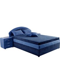 Maintal Polsterbett in blau, Größe Liegefläche B/L: 80 cm x 200 cm