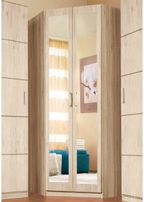 Priess Eckkleiderschrank »Bilbao« braun, Größe H/T: 193 cm x 36 cm H/T: 193 cm x 36 cm , Eckschrank mit viel Stauraum
