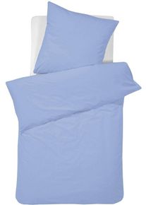 Damai Bettwäsche »Pure Uni«, (2 Tlg.), In Großer Farbauswahl blau B/L: 135 cm x 200 cm (1 St.) Renforcé, Unifarbene Bettwäsche