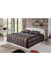 Westfalia Schlafkomfort Polsterbett inkl. Bettkasten bei Ausführung mit Matratze in weiß, Größe B/L/H: 170 cm x 210 cm x 34 cm