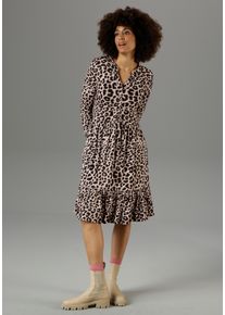 Aniston CASUAL Jerseykleid, mit Animal-Print