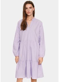 Saint Tropez Sommerkleid »Louisesz Dress«, Mit Volant lila, Größe S (36) - N-Gr, Sommerliches Kleid von Saint Tropez